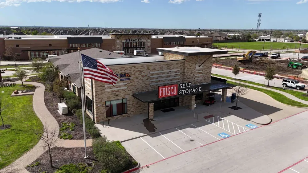Entrance to Frisco Self Storage.